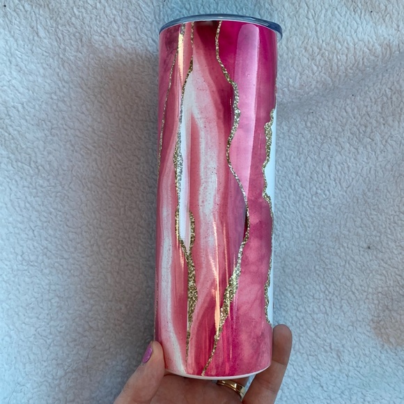 Breast Cancer 20oz. Tumbler NWT Handmade - Picture 7 of 10